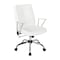 Osp Home Furnishings FL Series Faux Leather Chair, White FL80287C-u11 - alternate 1