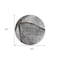 Homeroots 8' Gray Chocolate And Silver Round Abstract Washable Indoor Outdoor Area Rug 582256 - alternate 4