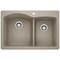 Blanco Diamond 1-3/4 Bowl Dual Deck, Truffle 441283 - alternate 1