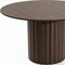 Homeroots 52" Brown Wood Pedestal Base Round Top Dining Table 720648 - alternate 3