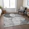 Homeroots 5' X 8' Gray And Charcoal Geometric Washable Indoor Outdoor Area Rug 604912 - alternate 5