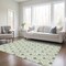 Homeroots 3' X 5' Green And Ivory Geometric Washable Indoor Outdoor Area Rug 595727 - alternate 4
