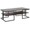 Homeroots 45" Black Steel Coffee Table With Shelf 520930 - alternate 1