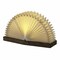 Jonathan Y Darla 9.6" Modern Art Deco Paper Full Pleated Fan LED Table Lamp, Natural JYL9109B - alternate 3