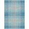 Homeroots 5' X 8' Teal Blue Gray And Brown Plaid Washable Indoor Outdoor Area Rug 596364 - alternate 4