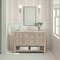 James Martin Vanities Breckenridge 48" Single Vanity, Whitewashed Oak, w/ 3 CM Tajnar Eclos Top 330-V48-WWO-3TJR - alternate 2