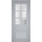 Sartodoors Interior Solid French Door Frosted Glass Grey 30x84 Solid Core Modern Interior VEREGIO7339ID-GRE-3084 - alternate 1