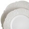Elama Luna 16 Piece Embossed Scalloped Stoneware Dinnerware Set in White EL-LUNA16 - alternate 2