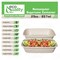 Ecoquality 29oz Rectangular Sugarcane Container, Compostable Bowls for Takeout, and Restaurant, 25PK EQCRTB29-25 - alternate 3