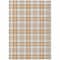 Homeroots 10' X 14' Peach And Beige Plaid Washable Indoor Outdoor Area Rug 601349 - alternate 4