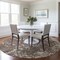 Homeroots 8' Brown And Ivory Round Abstract Washable Indoor Outdoor Area Rug 612721 - alternate 3