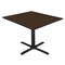 Regency Square Cain Large X-Base Breakroom Table, 48 in W, 48 in L, Neo Walnut TB4848NW - alternate 1