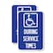 Signmission During Service Times With Graphic, 18'' X 24'' 2 Signs, Heavy Gauge Aluminum, 2PK A-1824-2PACK-24119 - alternate 1