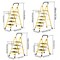 Wrightmaster 4.9 ft. Carbon Steel Lightweight Step Ladder, 9 ft. Reach w/ Non-Marring Feet 300 lb. Capacity ZoroYGHS4B - alternate 2