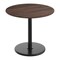 Flash Furniture 36" Round Tabletop, Seamless Surface Technology, Dark Brown with 24" Black Round Table Height Base ST-RD36-WBR-TR24-GG - alternate 1