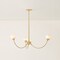 Mitzi Nyla 45.5in wide 3 Light Chandelier in Aged Brass H1057803-AGB - alternate 3