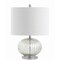 Jonathan Y Judith 21" Mercury Glass LED Table Lamp, Silver/Ivory JYL4015A - alternate 2