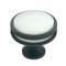 Amerock Oberon 1-3/8 in 35 mm Diameter Matte Black/Frosted Cabinet Knob BP36608MBFA - alternate 1