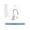 Moen Arlo Series Pull-Down Kitchen Faucet, 1.5 gpm, 1 Handle, Metal, Stainless Steel, Deck Mount 87087EWSRS - alternate 1