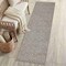 Jonathan Y Petunia Distressed All-Over Floral Border Non-Slip Machine-Washable Beige/Cream 2ft x 8ft Runner Rug PTN102E-28 - alternate 1