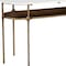 Homeroots 50" White and Brass Genuine Marble and Iron Oval Six Leg Console Table With Shelf 668878 - alternate 4