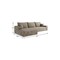 Homeroots 107" Camel Corduroy Modular Compression Foam Sofa With Toss Pillows 712963 - alternate 2