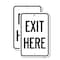 Signmission Parking Lot Sign Exit Here, 18'' X 24'' 2 Signs, Heavy Gauge Aluminum, 2PK A-1824-2PACK-23424 - alternate 1