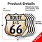 Signmission Route Us 66 Rustic, 4 inch X 4 inch, Vinyl Decal, 5PK SHI-D-5PACK-4-485 - alternate 2