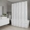 Homeroots 72" White And Silver Abstract Shower Curtain 720615 - alternate 2