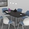 Skutchi Designs Boat Conference Table With Power, 36 in W, 72 in L, Grey HAR-BOT-36x72-DOU.BK-U779-NA - alternate 3