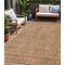 Homeroots 5' X 8' Copper Brown And Beige Geometric Washable Indoor Outdoor Area Rug 594534 - alternate 1