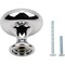 Designperfect 1-3/16 Diameter Round Cabinet Knob, Polished Chrome DPA-R28KPC - alternate 2