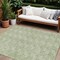 Homeroots 8' X 10' Green And Ivory Geometric Washable Indoor Outdoor Area Rug 594992 - alternate 1