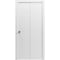 Vdomdoors Sliding Closet Bi-fold Doors 36 x 80 inches, Mela 0716 Painted White, Sturdy Tracks Moldings Trims MELA0716BF-BEM-36 x 80 (2* 18x80) - alternate 1