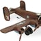 Homeroots 3" Brown and Silver Metal Hand Painted 1941 "B-24" Liberator Model Airplane 489470 - alternate 3