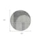 Homeroots 8' Gray Silver And Charcoal Round Geometric Washable Indoor Outdoor Area Rug 582718 - alternate 3