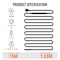 Vevor Self-Regulating Pipe Heating Cable 50FT 5W/FT Heat Tape for Pipes Roof ETR series (5W/FT) - alternate 3