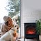 Northwest Classic Electric Fireplace Freestanding Indoor Wood Stove Heater for Living Rooms, Bedrooms 80-WSD013 - alternate 4