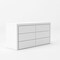 Homeroots 62" White Manufactured Wood Six Drawer Double Dresser 473105 - alternate 4