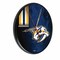 Holland Bar Stool Co Nashville Predators 13" Solid Wood Clock WClkPBlk03NshPre - alternate 1