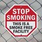 Signmission Stop Smoking This Is a Smoke Free F, 10 inch X 10 inch, Aluminum Metal Signs, 2PK OC-A-2PACK-10-88 - alternate 3