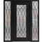 Vdomdoors Aluminum Door Iron 1600 Black Entry Steel Metal Classic Painted 64 x 80 (16+36+16 x 80)-Left Inswin IRON1600EXD-BLK-W16+36+16xH80-LH-I - alternate 1