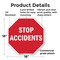 Signmission Stop Accidents, 18 Inch X 18 Inch, Plastic Sign OC-P-18-305 - alternate 3