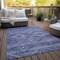 Homeroots 9' X 12' Navy Blue And Denim Blue Southwestern Washable Indoor Outdoor Area Rug 588712 - alternate 3