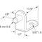 Prime-Line Shelf Support Peg, 5mm., L Bracket, Metal, Black, 8PK U 101718 - alternate 2