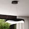 Vaxcel Bowen 1-Light Black Contemporary Chandelier, Frosted Shade, LED Pendant Fixture H0310 - alternate 3