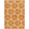 Homeroots 3' X 5' Orange And Blue Geometric Washable Indoor Outdoor Area Rug 613512 - alternate 4