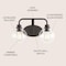 Jonathan Y Sandrine 17.5" 2-Light Iron/Seeded Glass Cottage Rustic LED Vanity Light, Oil Rubbed Bronze JYL7527A - alternate 4