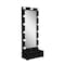 Homeroots 74" Black Wood Lighted Freestanding Framed Full Length Mirror 643654 - alternate 2