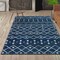 Jonathan Y Aksil Moroccan Beni Souk Navy/Cream 4 ft. x 6 ft. Area Rug MOH208G-4 - alternate 4